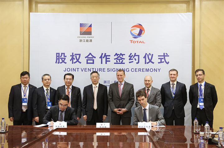 Signature Total et Zhejiang Energy Group