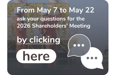 From May 7 to May 22 ask your questions for the 2026 Shareholders' Meeting by clicking here